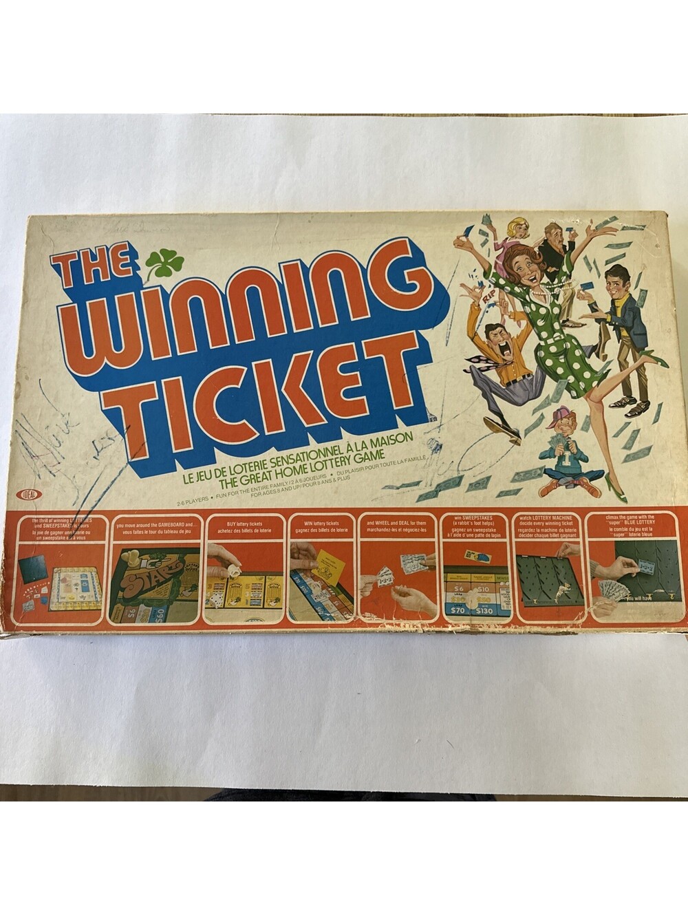 The Winning Ticket Vintage 1977 Board Game by Ideal Complete